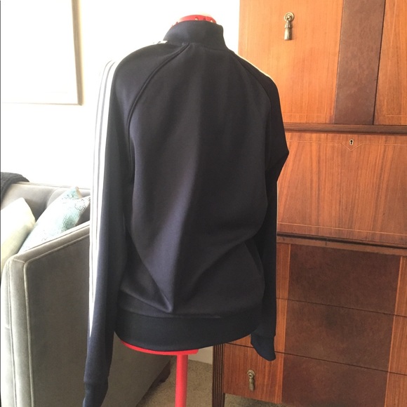 Navy Adidas Track Jacket - Picture 2 of 6